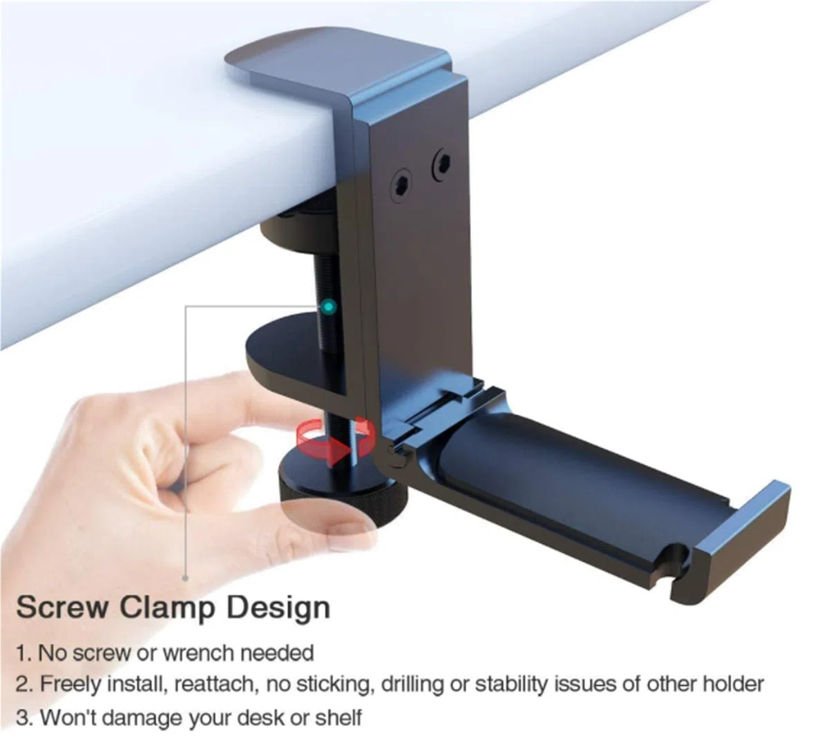 Supporto per Cuffie Supporto for Cuffie Gancio for Cuffie Supporto for Cuffie sotto Il Tavolo Supporto for Cuffie Pieghevole in Alluminio Headphone Stand