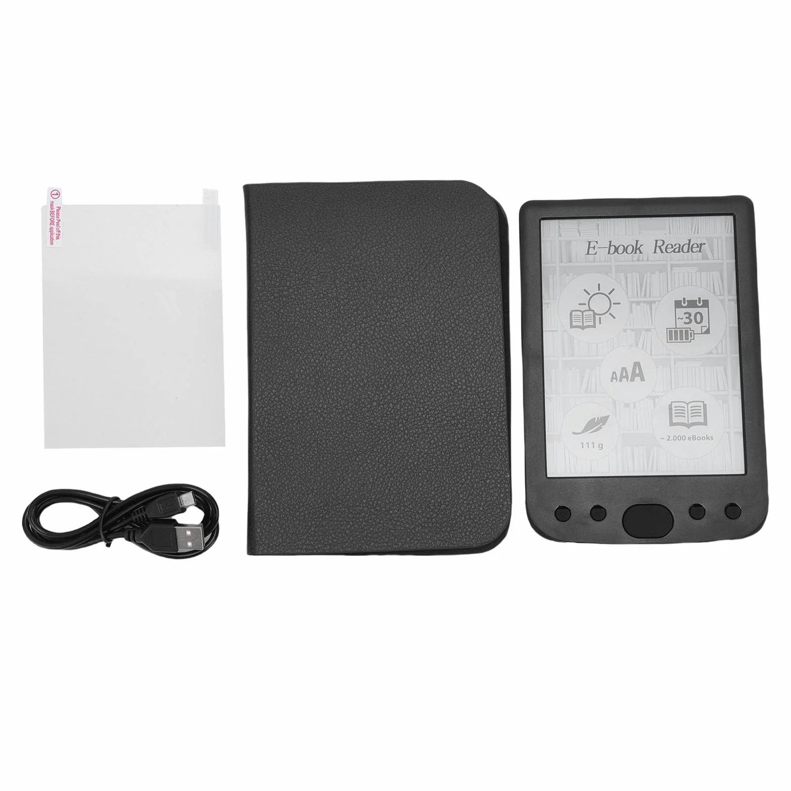 Generic Lettore Elettronico Digitale con Ampio Touch Screen e Batteria a Lunga Durata per gli Appassionati di Libri (4G)
