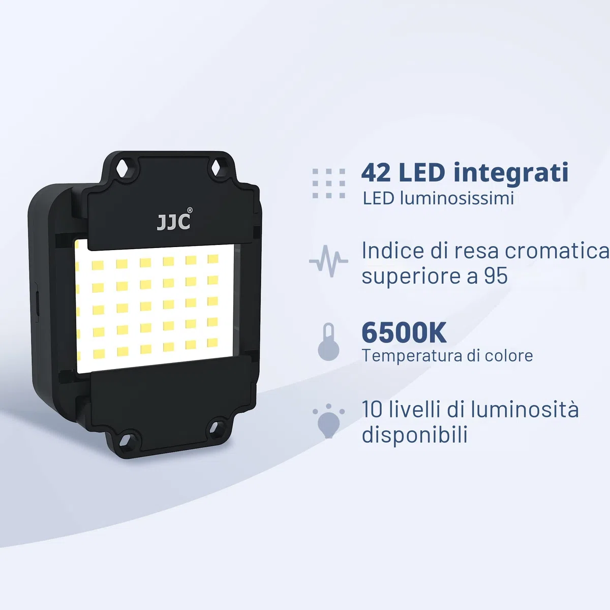 JJC Adattatore per Digitalizzazione di Pellicole con Set di luci a LED Converti Pellicola Negativa da 35 mm e Diapositiva in JPEG Digitale, Lampada LED USB a 10 Livelli di Luminosità