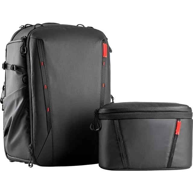 Borsa Reflex Zaino for fotocamera 25L Borsa a tracolla da viaggio(25l Sky Black)