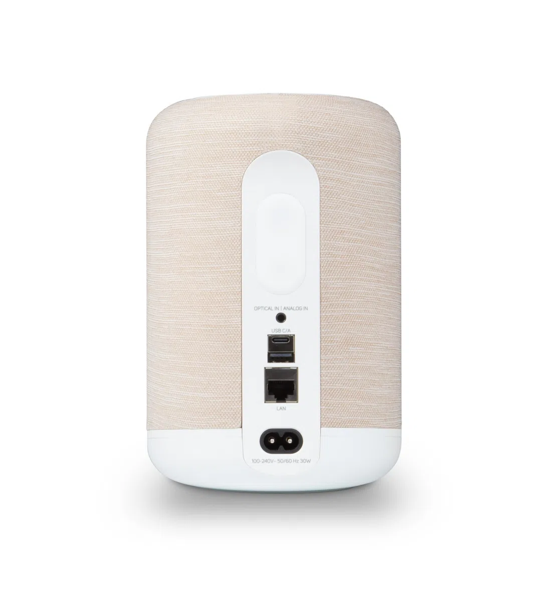 Bluesound Pulse Flex Bluetooth senza cavo Hi-Res All-in-One, AirPlay 2, Spotify Connect, Alexa Skills, altoparlante audio multi-room (bianco/marrone chiaro)