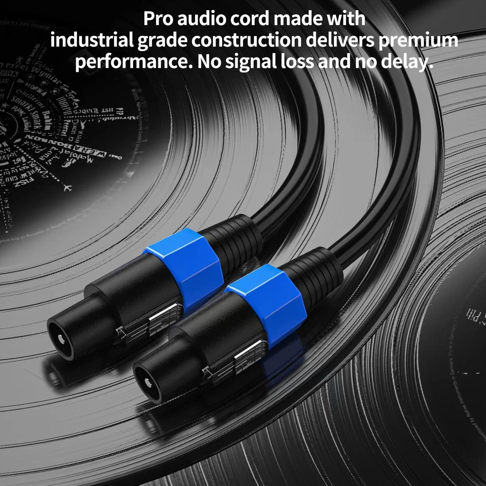 Cavo audio da Speakon a Speakon da 25 piedi, cavo audio professionale da 12 AWG, con serratura a torsione