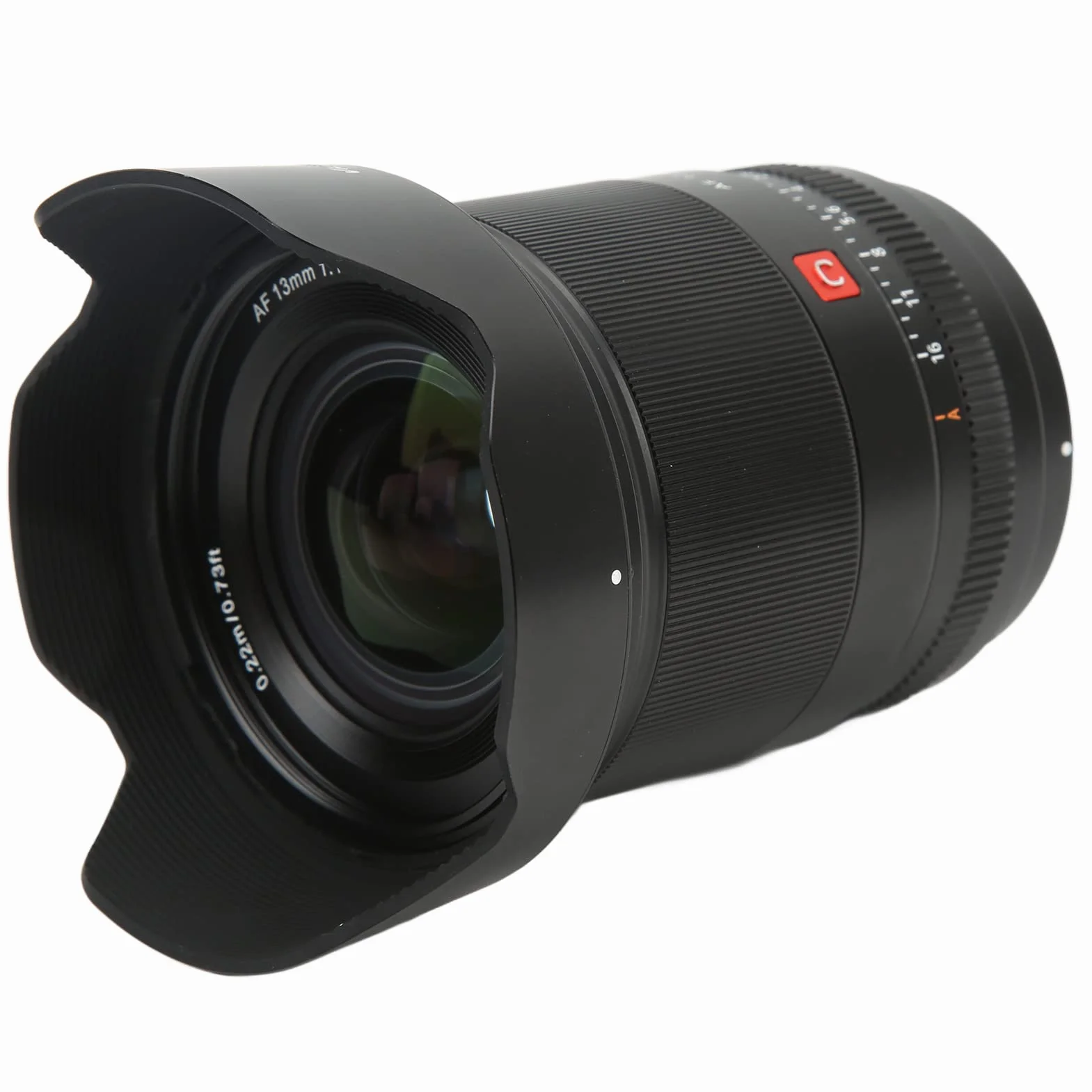 Obiettivo Focale Fisso, Obiettivo Autofocus Ultra Grandangolare AF 13mm F1.4 Vetro Ottico in Lega per le Riprese