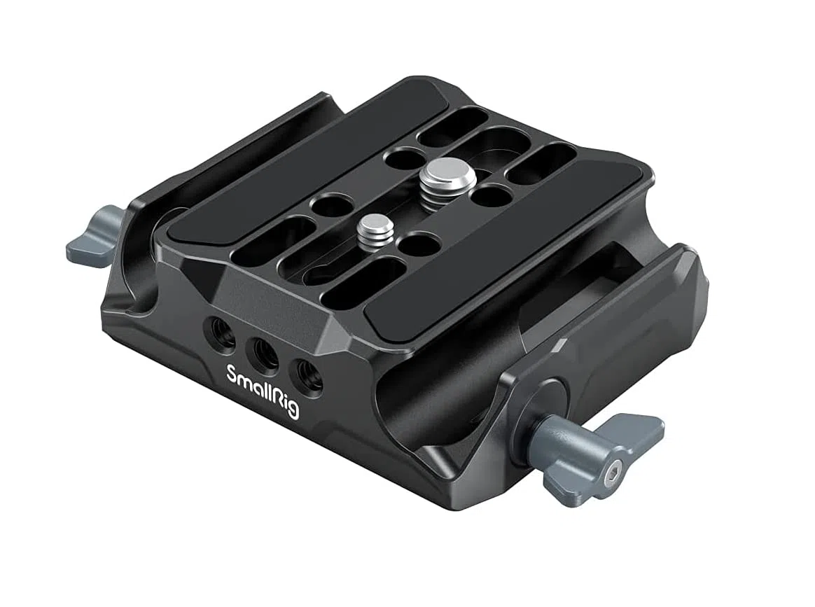 SMALLRIG Piastra di Base Universale LWS Piastradibase con Doppio Morsetto per Asta da 15 mm - 3357