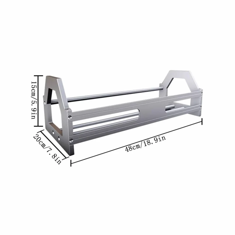 Portadischi per album, Porta-album da tavolo in lega di alluminio con supporto for album CD in metallo aperto in stile industriale