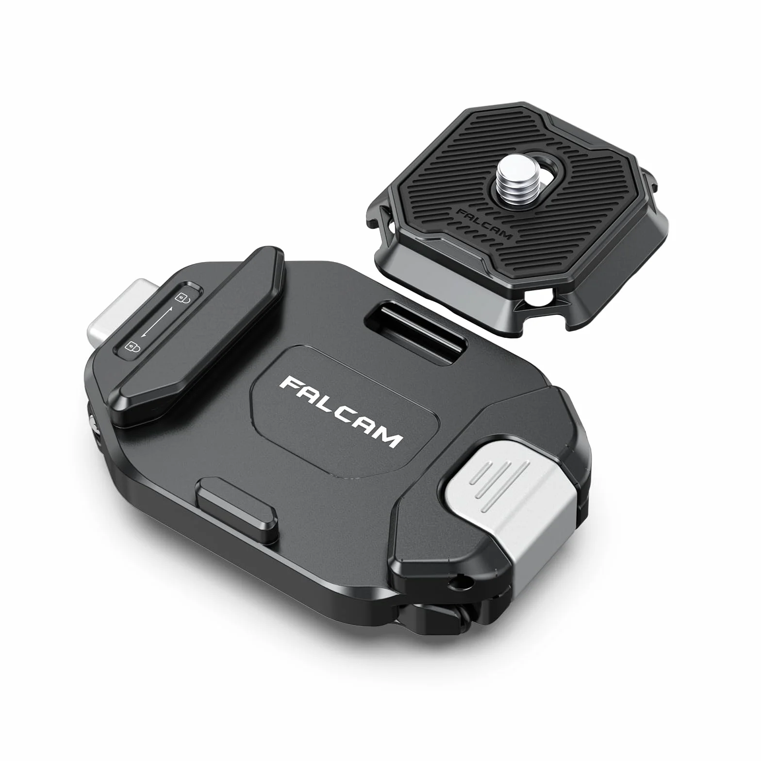 FALCAM F38 Quick Release Kit for Backpack V2, Morsetto zaino con piastra a sgancio rapido per fotocamera, Filettatura 1/4" a 3/8", Compatibile con Arca-Swiss, Adattatore universale per treppiede