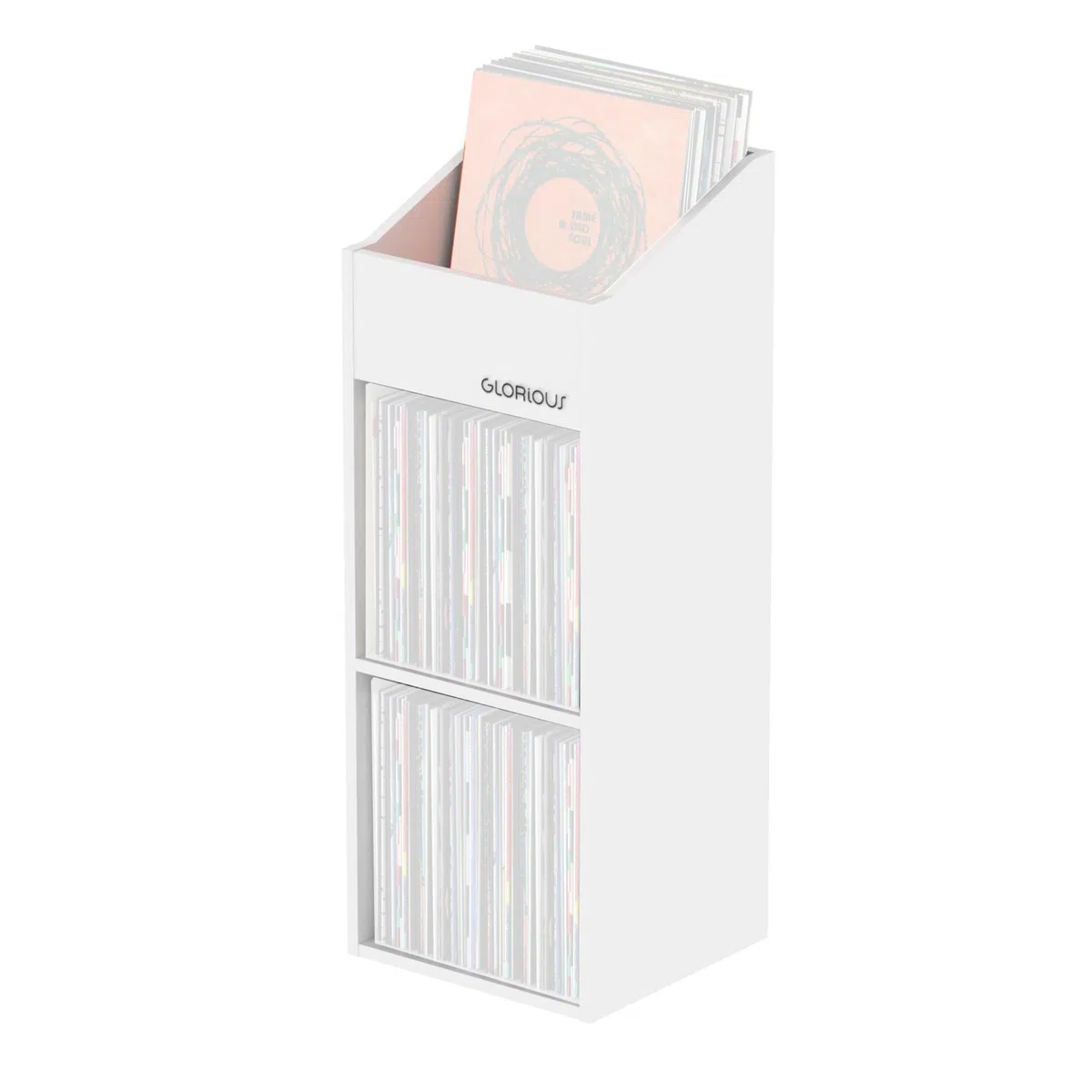 Glorious Record Rack 330 (White) - Contenitore per vinile
