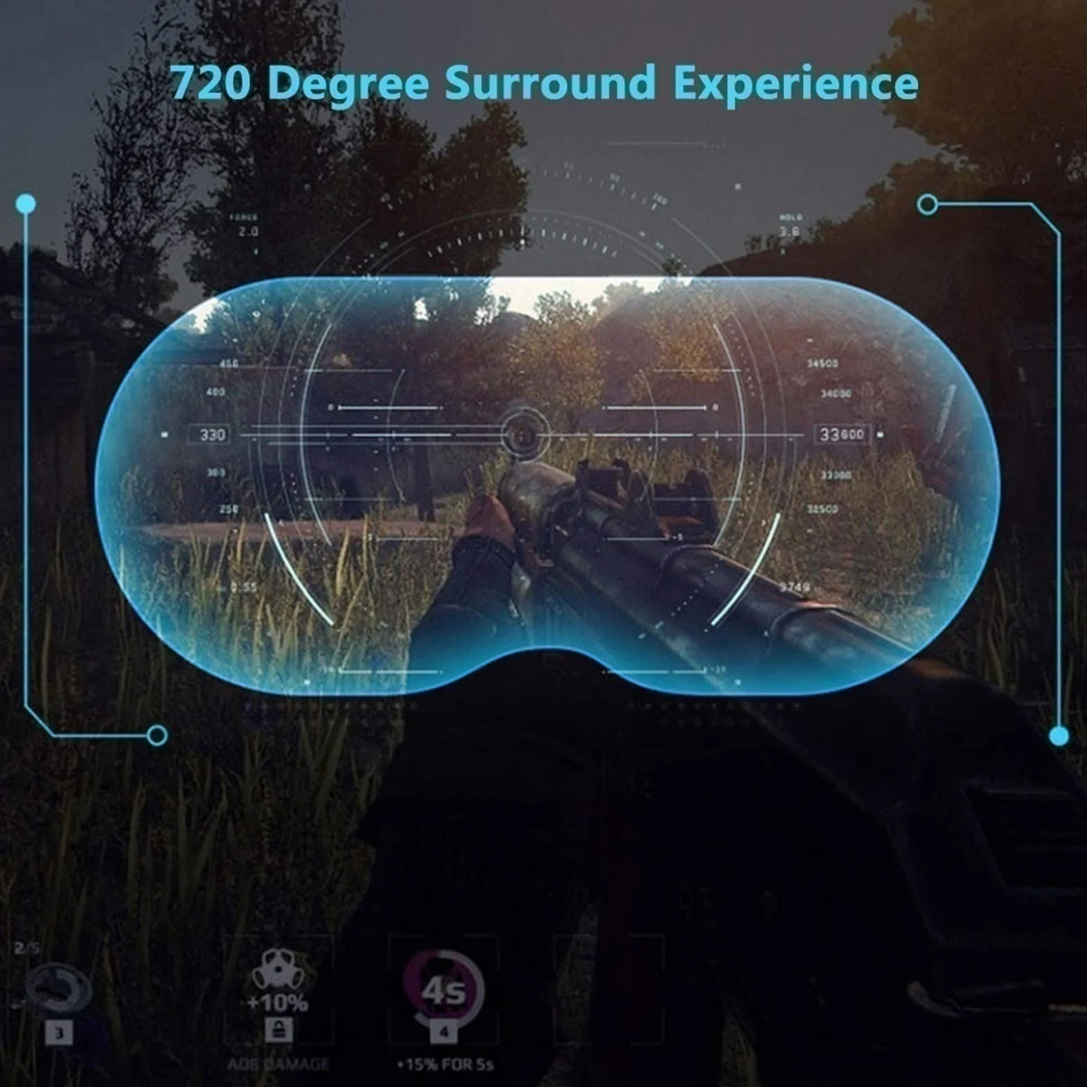 Occhiali VR, Visore Realtà Virtuale, Cuffie 3D VR Compatibile con Tutti Gli, Lente Regolabile per Film e Giochi 3D, per iPhone 13 Pro Max/13 Pro/13/12/11, per Samsung Galaxy S21, Huawei, Xiaomi