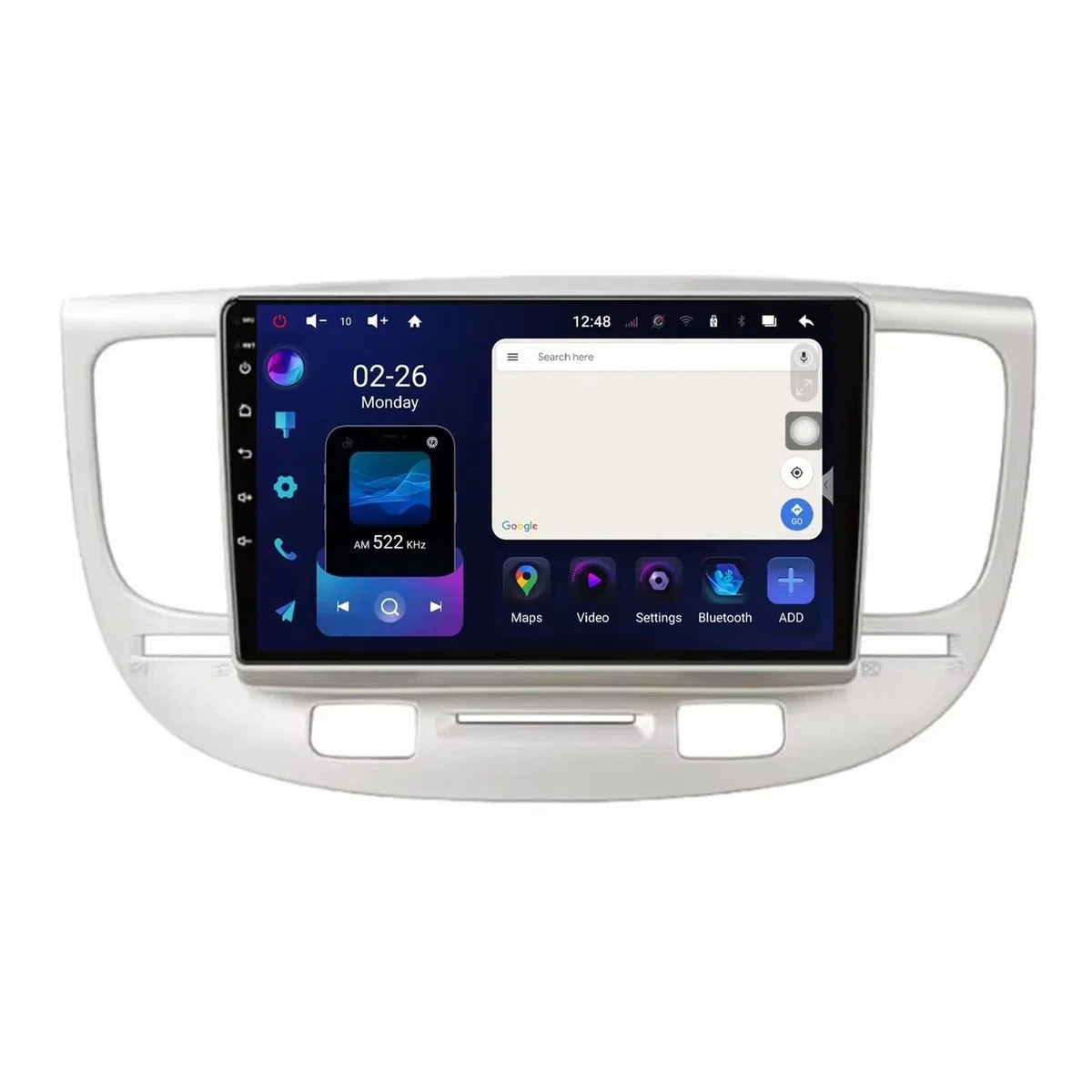 Radio Macchina Touch Screen per Kia Rio 2 2005-2011 Wireless Carplay Android Auto Stereo Auto Bluetooth Ips con Pantalla Táctil con Gps, 8 Nucleo 6G+128G