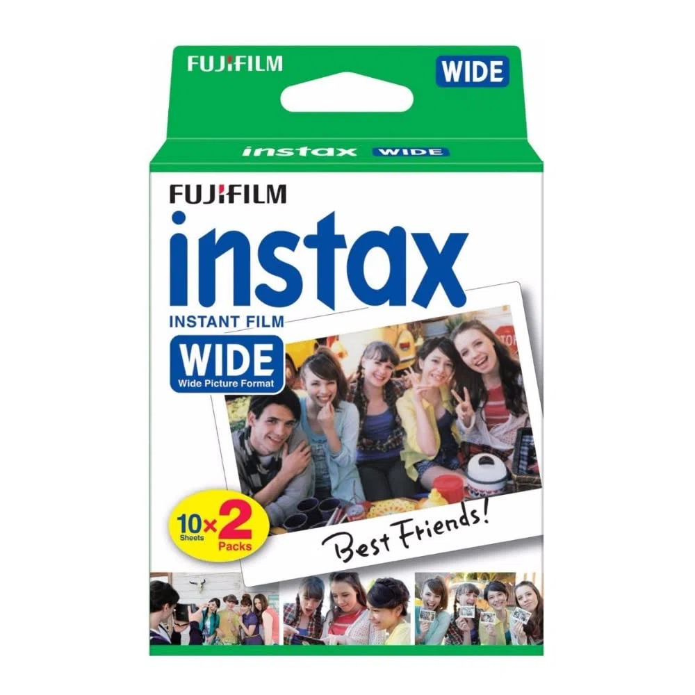 Fujifilm Fuji Instax Wide Film - 40 esposizioni per fotocamera Polaroid 210 200