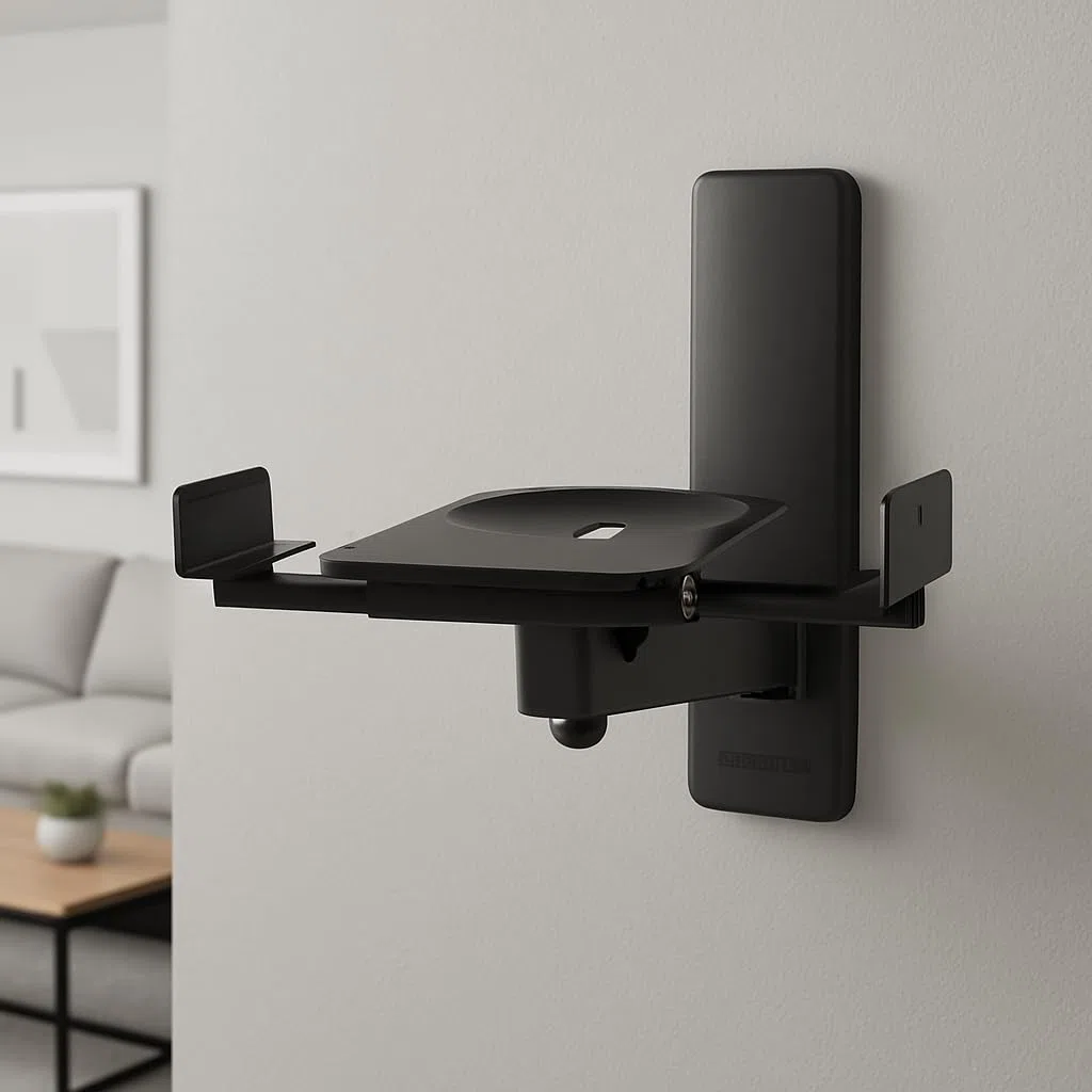 BT77 Black - Coppia di supporti da parete per altoparlante c/nero