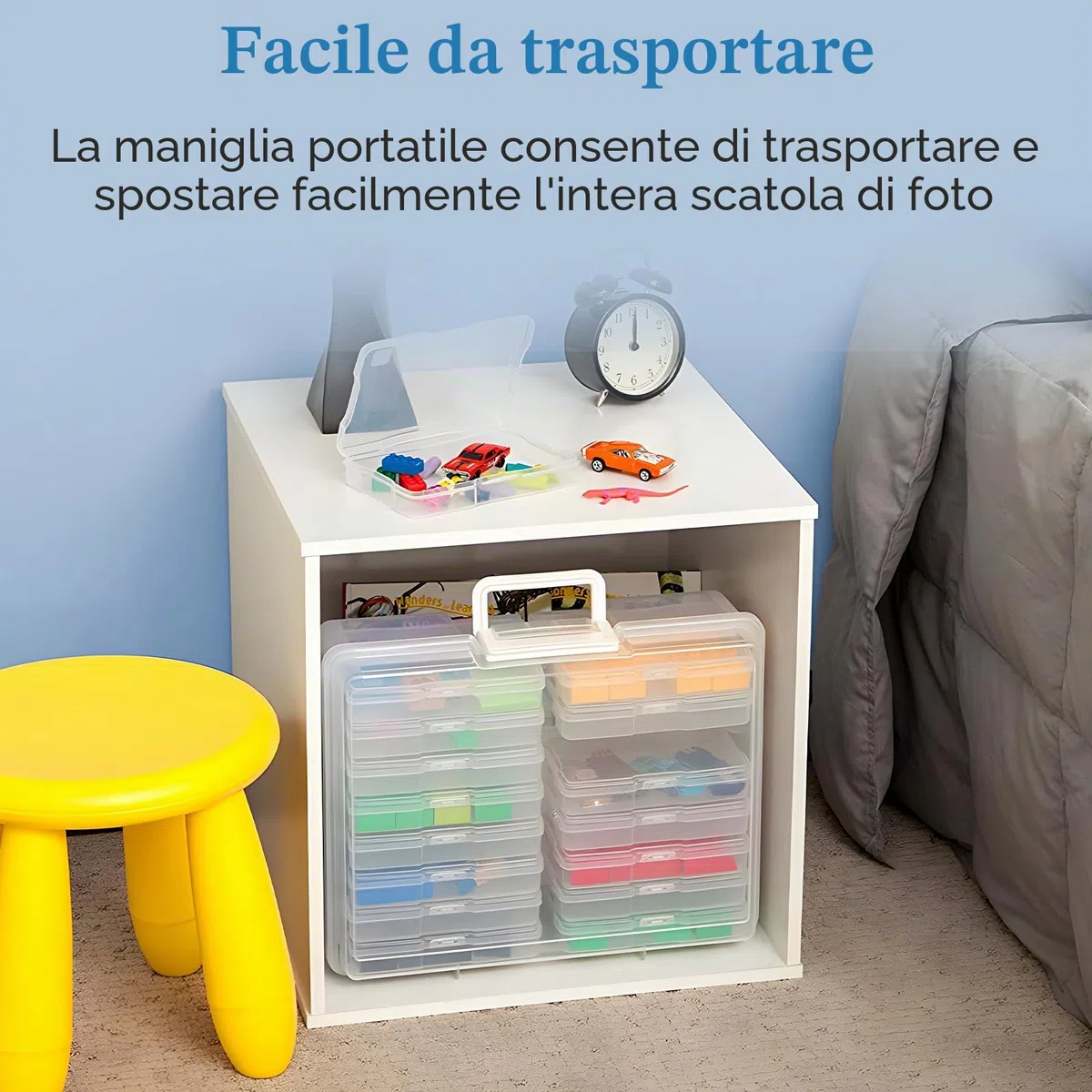 Scatola Porta Foto,16 Scatole Porta Foto Interne Trasparenti 17x11.5x3cm,Scatola Porta per Fotografie con Foglio di Etichette Adesive per Semi,Artigianato,Foto,Pezzi del Puzzle,Cartoline