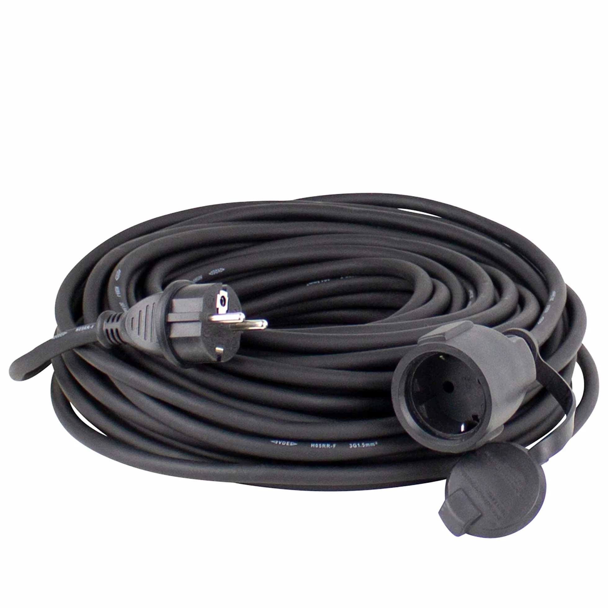as - Schwabe, Cavo prolunga in gomma, 15 m, per esterni H05RR-F 3G1,5, IP44-60315