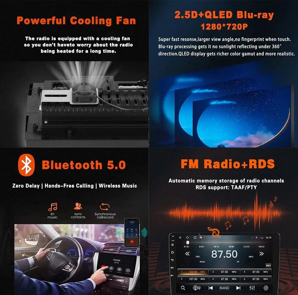 Autoradio Gps Navigation 2 Din per Buick Regal 2013-2017 Wireless Carplay Android Auto Stereo Auto Bluetooth Ips con Pantalla Táctil con Gps, 4 Nucleo 4G+64G