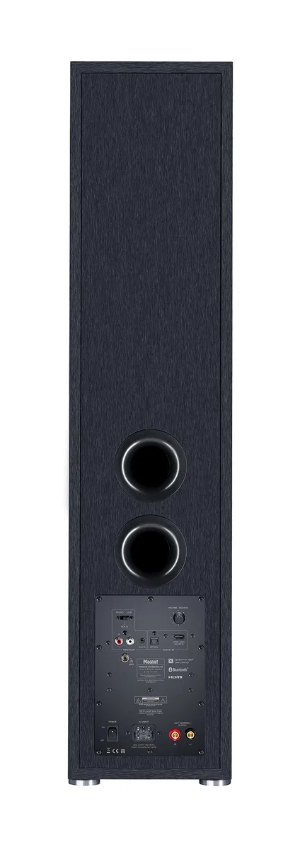 Magnat Monitor Reference 5A, altoparlante stereo Bluetooth con HDMI, preamplificatore Phono di alta qualità, 1 paio, nero