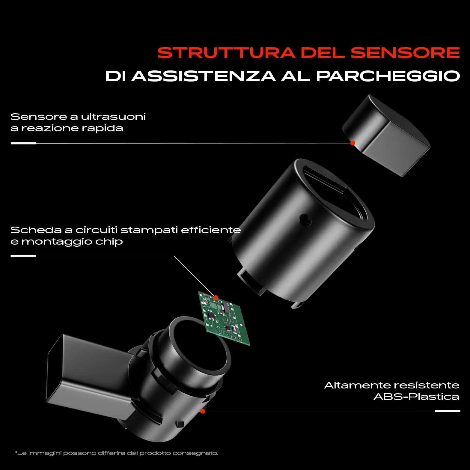 Frankberg 4x Sensori di Parcheggio PDC Compatibile con X3 F25 Serie 5 Touring F11 X3 E83 Serie 5 F10 X5 E70 Replace# 66209270495