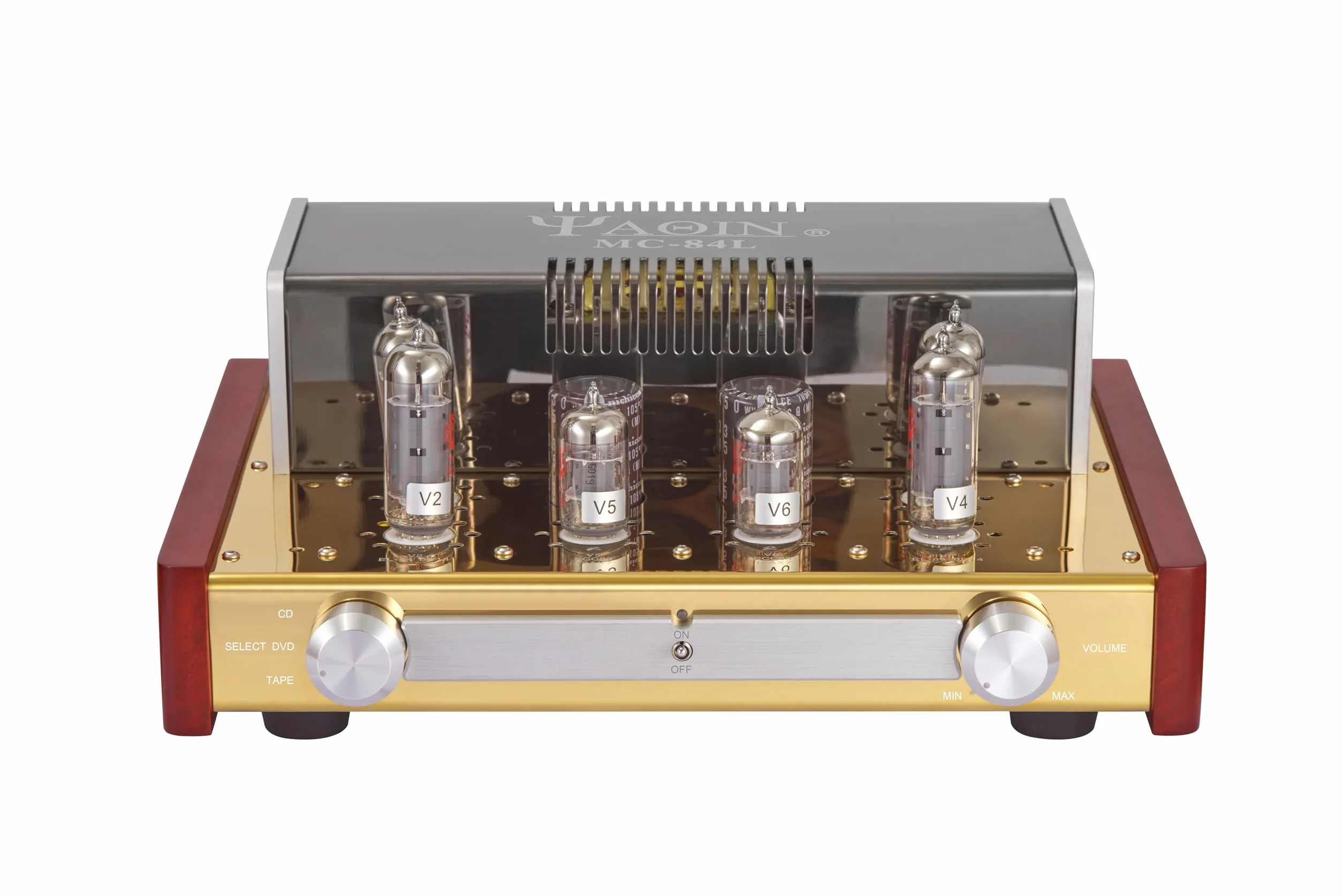 Yaqin MC-84L Amplificatore stereo a valvole integrato, Potenza 12Wx2,Tubi 6P14x4pcs 12AX7Bx2pcs, AC110 e AC230 Facoltativo