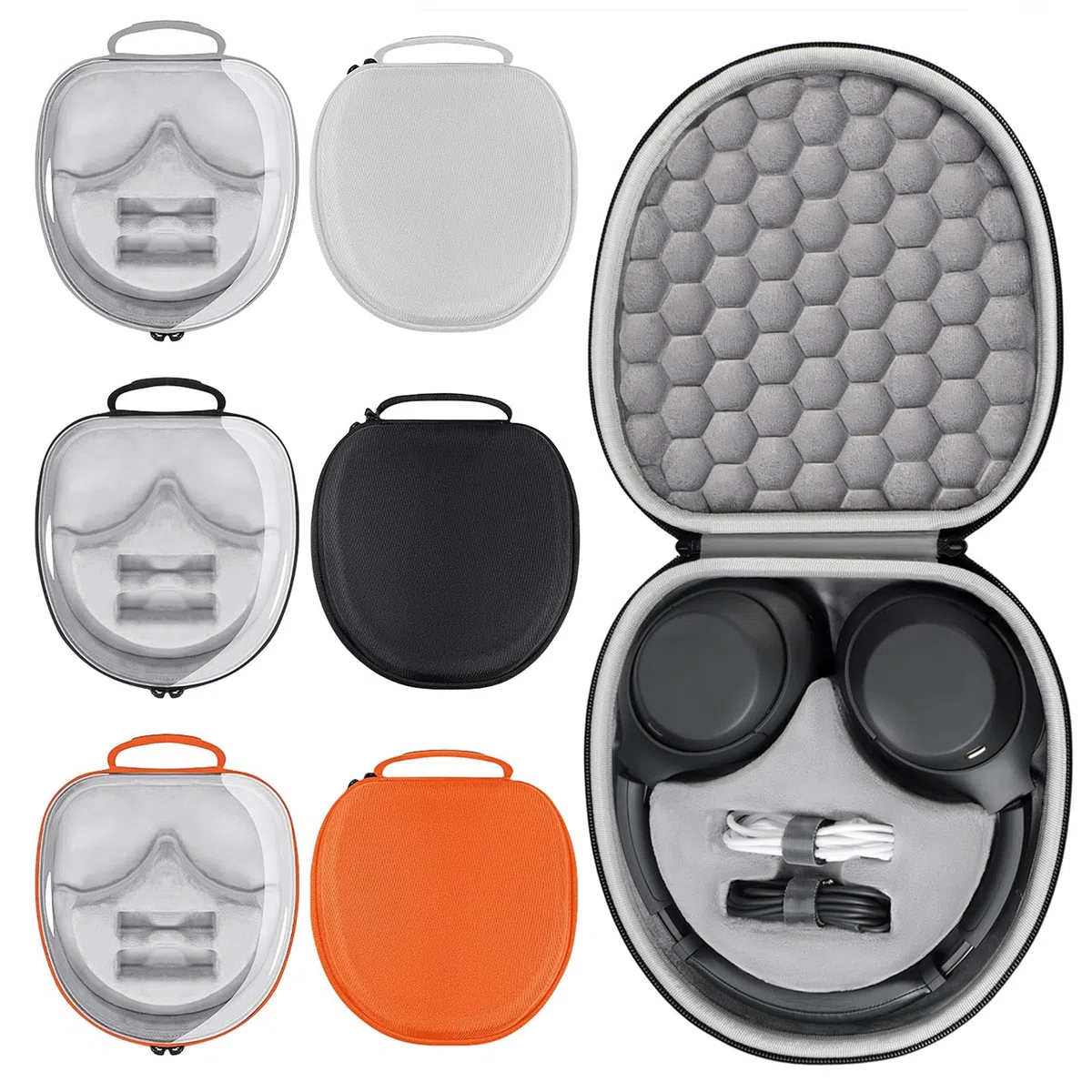 Custodia rigida per cuffie WH1000XM4 1000XM3 1000XM2, con manico, facile da trasportare