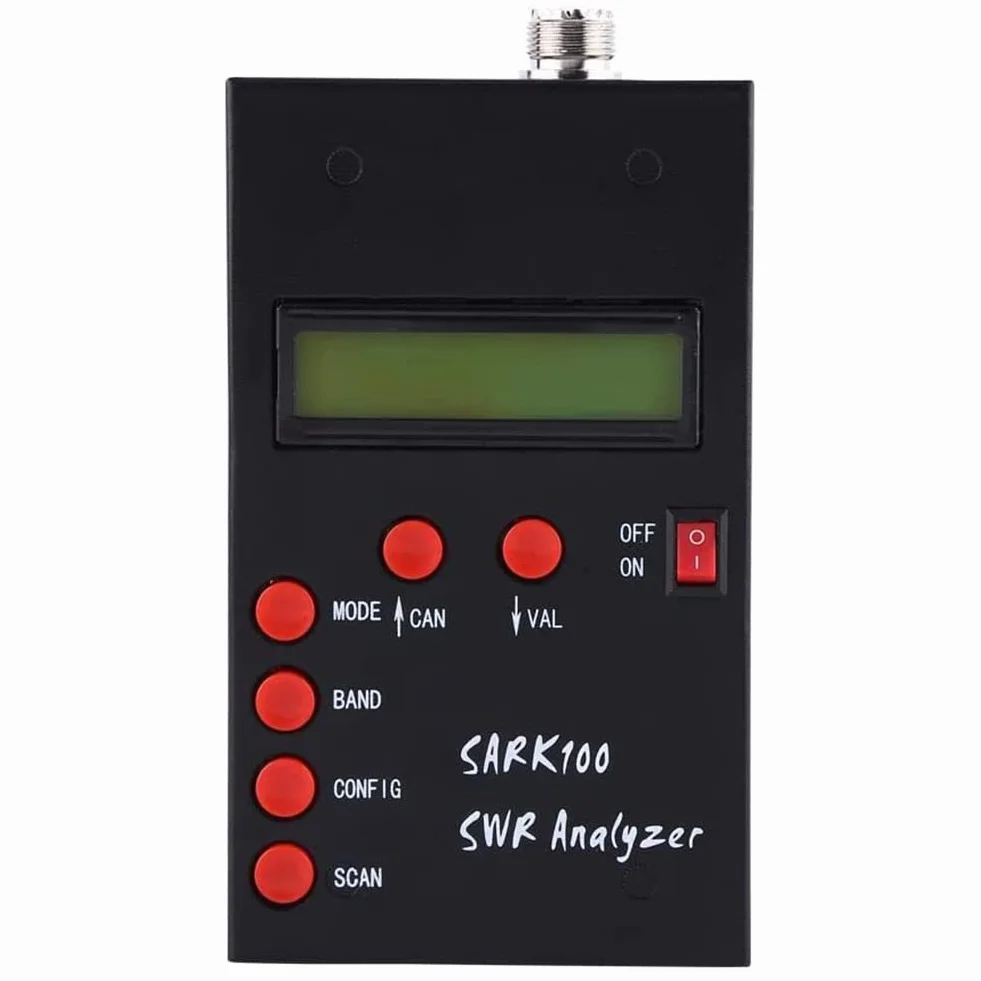 Analizzatore di Antenne SARK100 Analizzatore di Antenne SWR un Onde Corte da 1 un 60 MHz con Intervallo di Misurazione Utilizzabile da 1,0 un 9,99 SWR