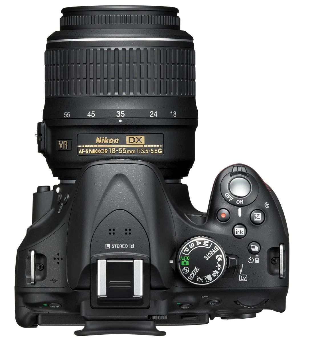 Nikon D5200 Fotocamera digitale SLR con kit obiettivo VR 18-55mm - Nero (24.1MP) LCD da 3 pollici (rinnovato) (Ricondizionato)