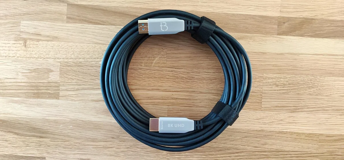Cavo ottico 8K HDMI Fibre 10M HDMI 2.1 48Gbps 8K @ 60Hz 4K @ 120Hz Dynamic HDR/eARC/HDCP 2.2/3D Slim flessibile per HDTV/Projector/Home Cinema/TV Box/Gaming Box