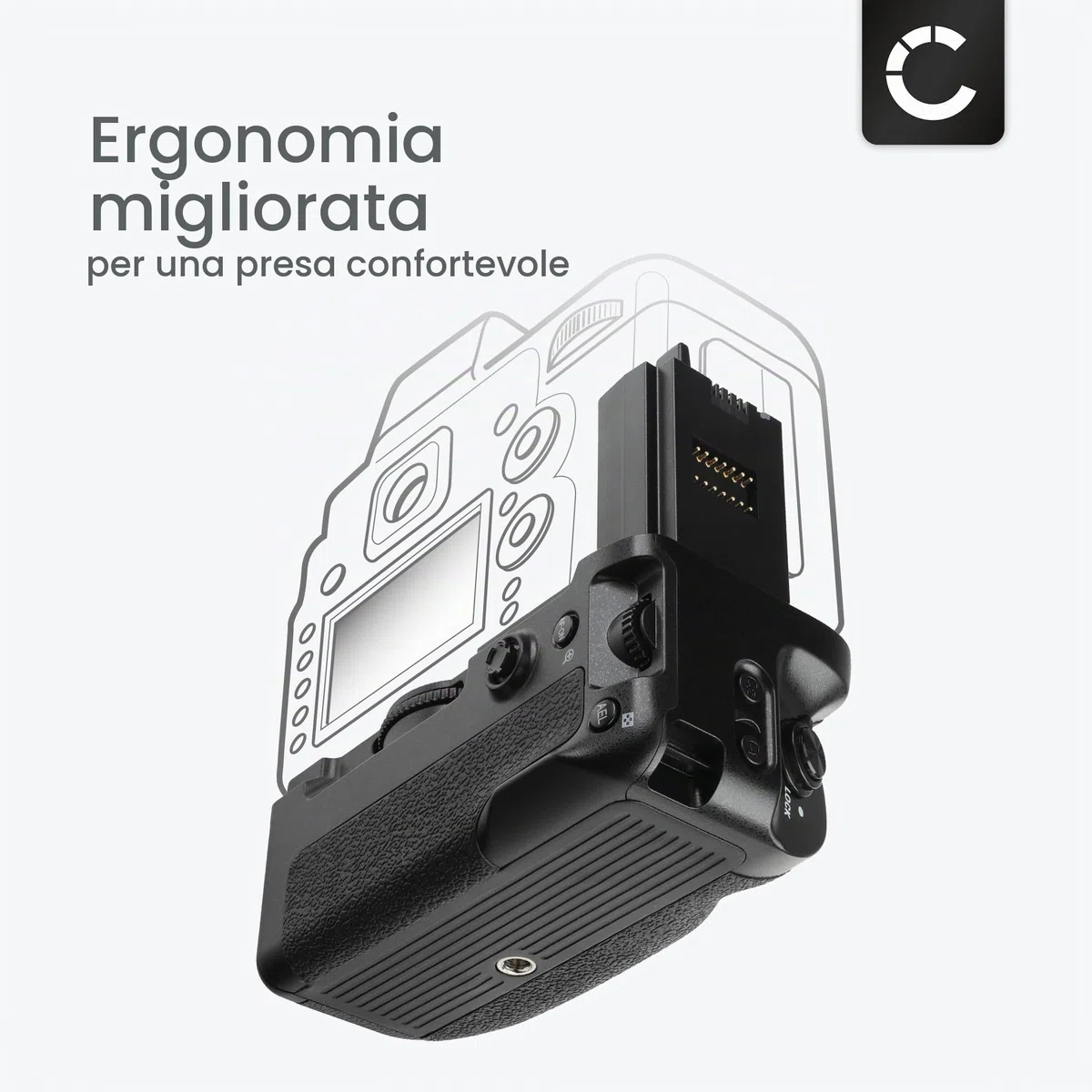 CELLONIC Impugnatura Batteria Compatibile con Sony A7 IV (ILCE-7M4)