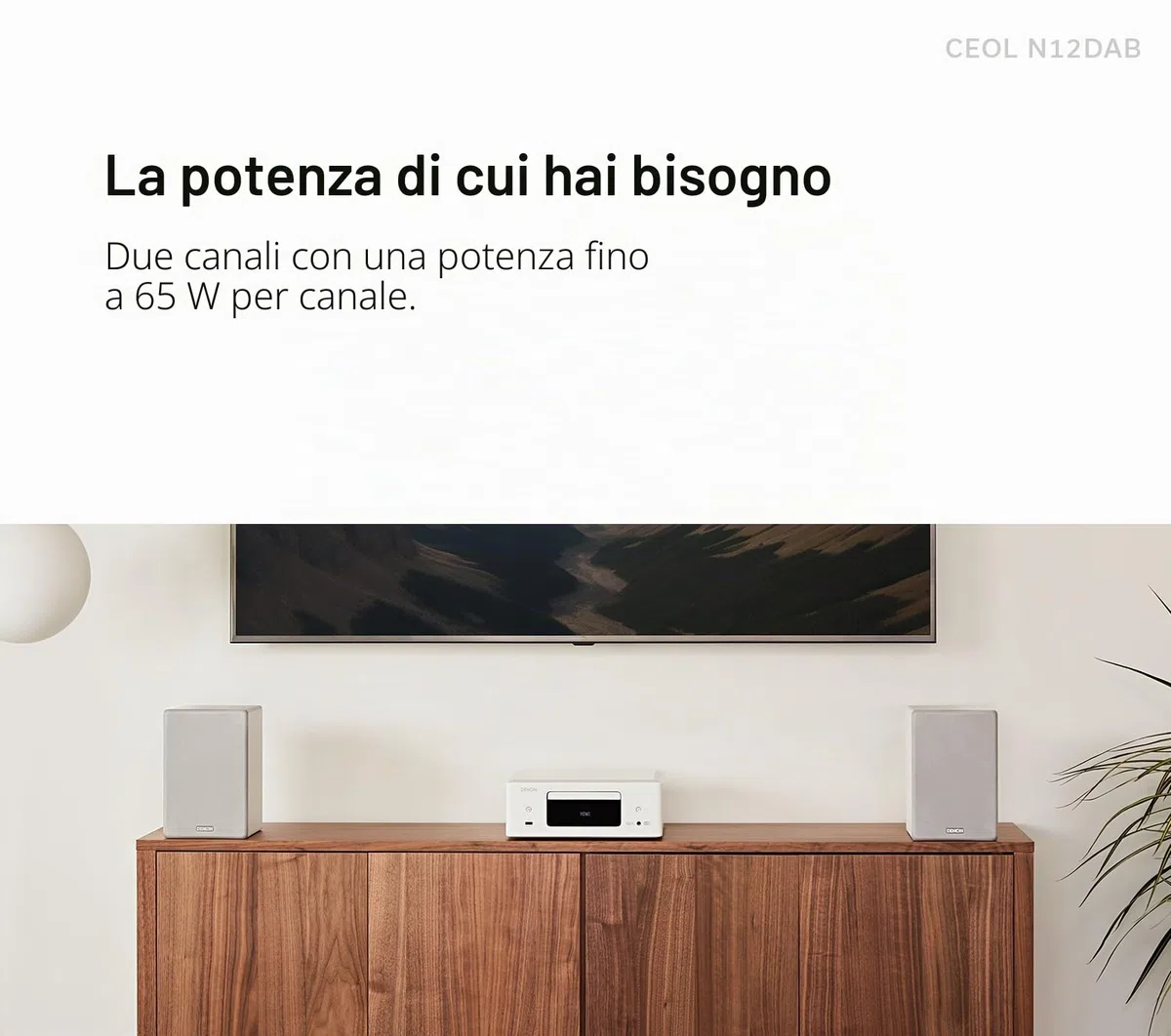 Denon CEOL N12DAB Sistema all-in-one con lettore CD, radio DAB/FM, HDMI ARC e HEOS Built-in - Nero