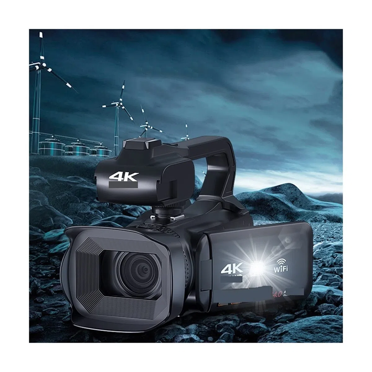 Videocamera Videocamere digitali da 64 MP Videocamera professionale Full 4K Vlog Streaming Webcam Messa a fuoco automatica Videoregistratore Fotografia(32G SD Card)