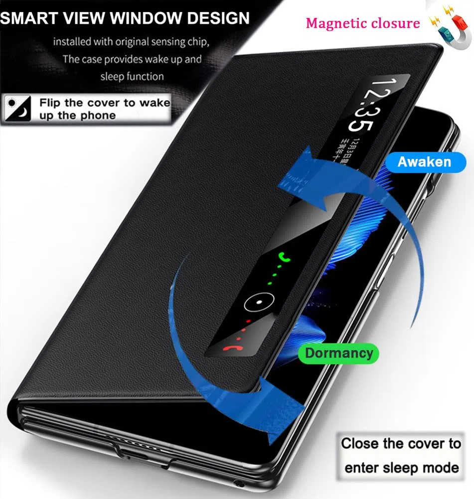 Custodia Intelligente in Pelle per HONOR Magic V5. Chiusura Magnetica. Cover/Shell per Magic V 5