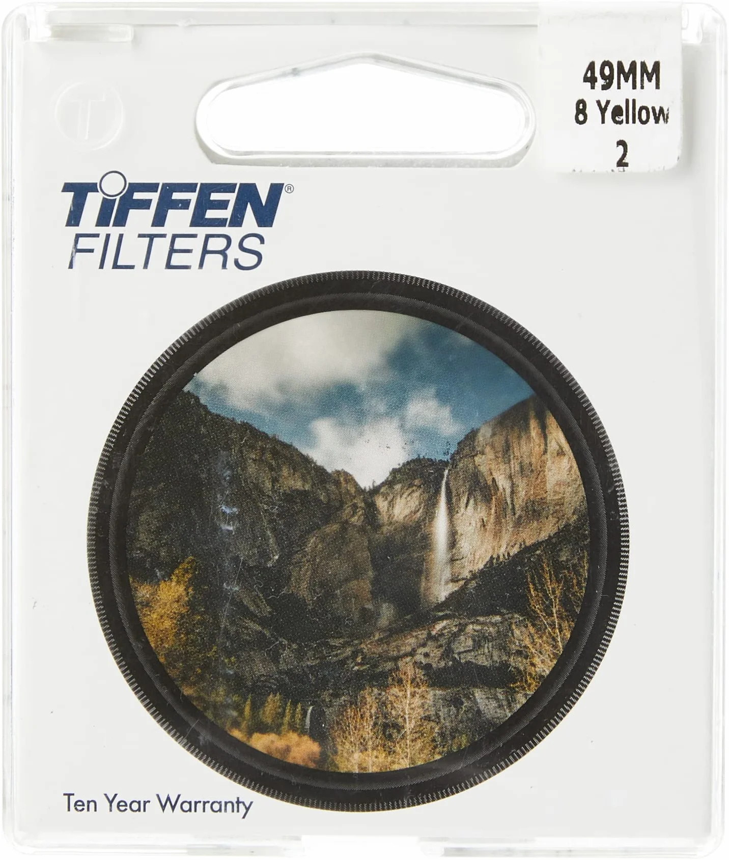 Tiffen 498Y2 - Filtro Yellow 2 (8) da 49 mm, colore: Giallo
