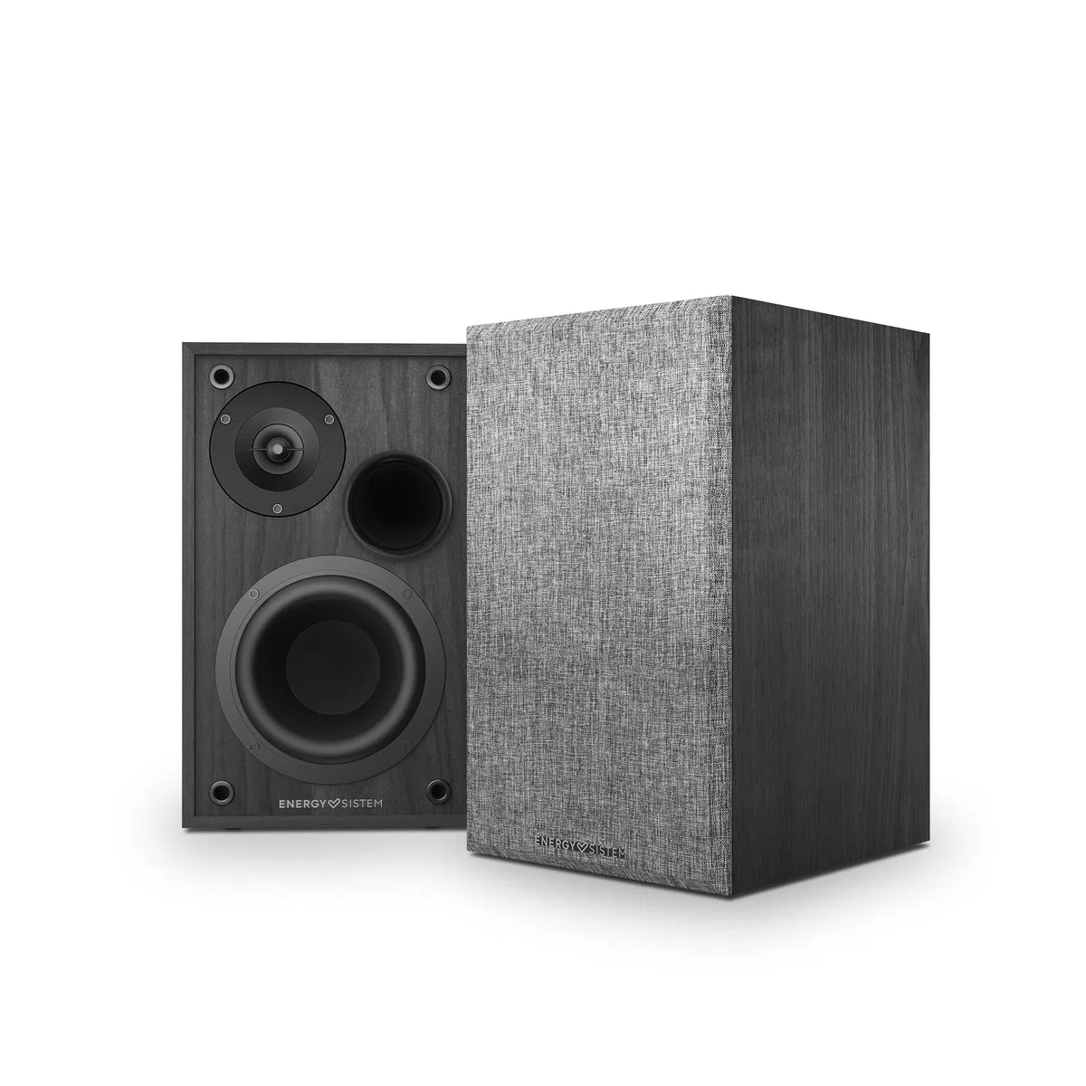 Energy Sistem Studio Monitor 2 - Set di due altoparlanti attivi da scaffale 2.0 (Bluetooth 5.0, doppio ingresso RCA, 50 W, struttura in MDF) Nero
