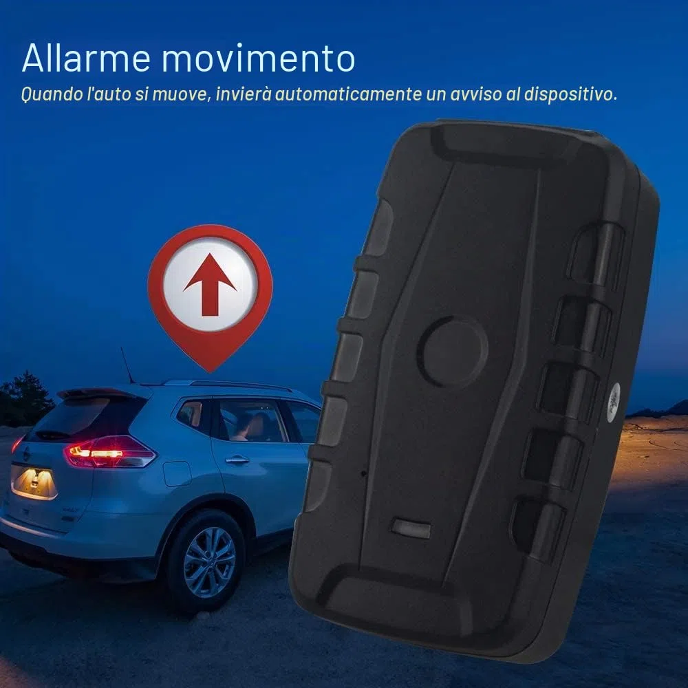 GPS Tracker per Auto 20000mah Localizzatore GPS Batteria Lunga Durata APP Senza Abbonamento IP67 Impermeabile Geofencing Smart Alarm con Magneti Multipli Incorporati può Visualizzare Tracce Storiche