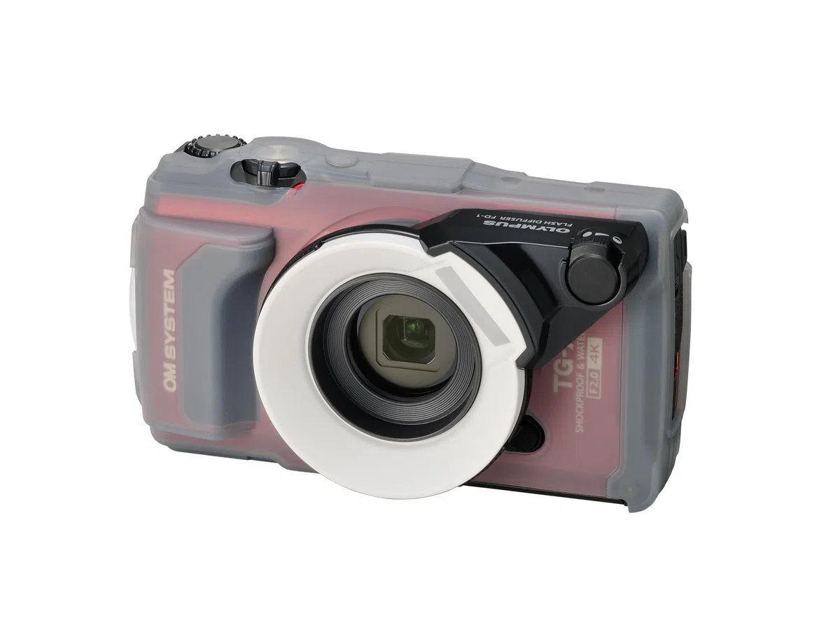 OM SYSTEM Diffusore flash FD-1 per Olympus TG-4, TG-5, TG-6 e OM SYSTEM TG-7