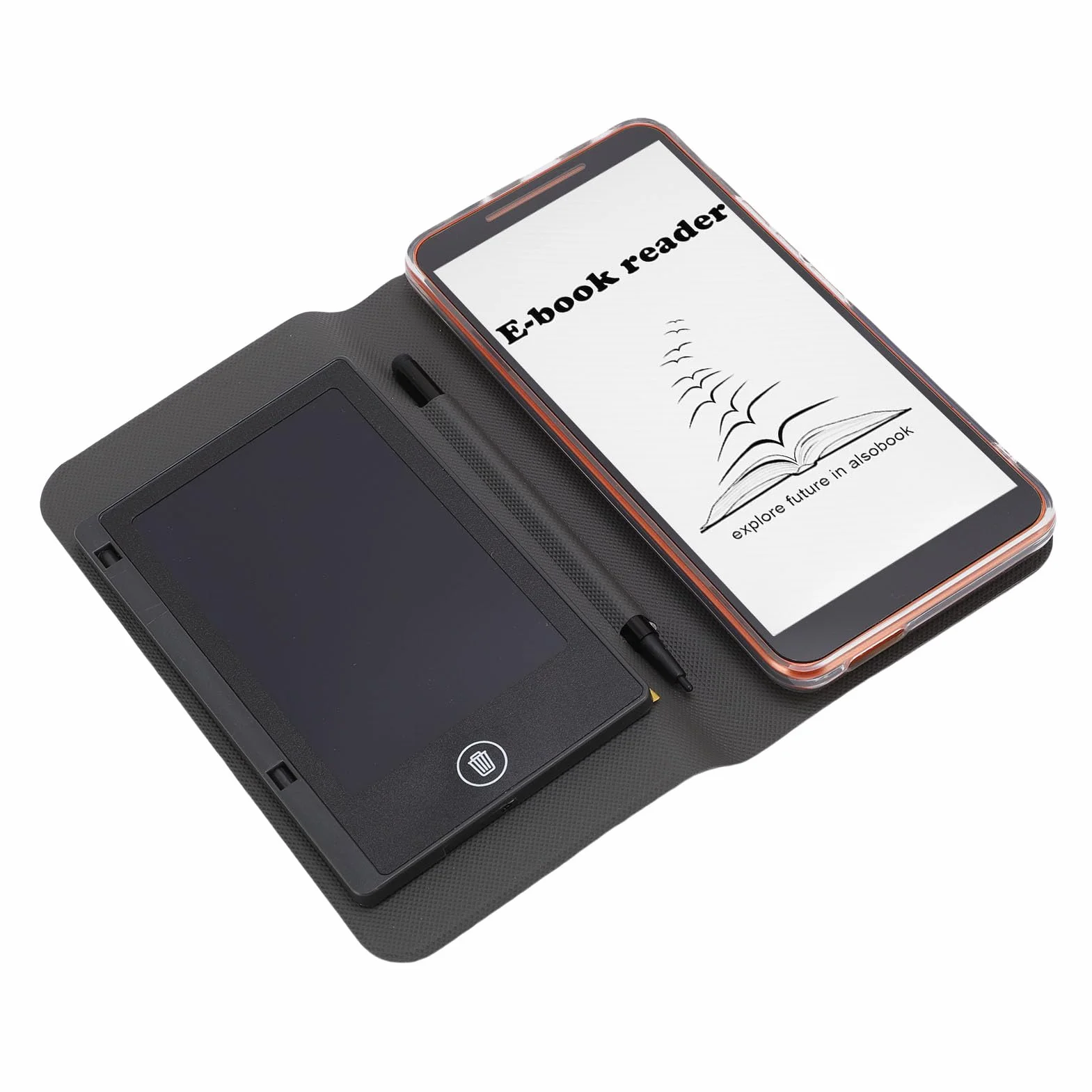 E -Book Reader HD Screen Camera E Altoparlante 5,7 Pollici 1G 8G Lettore di Libri Elettronici Portatile WiFi con Custodia Protettiva per la Scrittura
