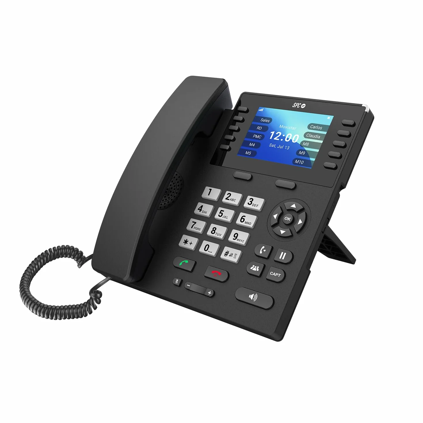 SPC WF100 - Telefono fisso SIM, 4G, Android, display 3,5", WiFi | Chiamate VoLTE/VoWiFi, configurazione a distanza, connettività Bluetooth, hotspot WiFi, 10 memorie, porta USB-C, jack 3,5mm