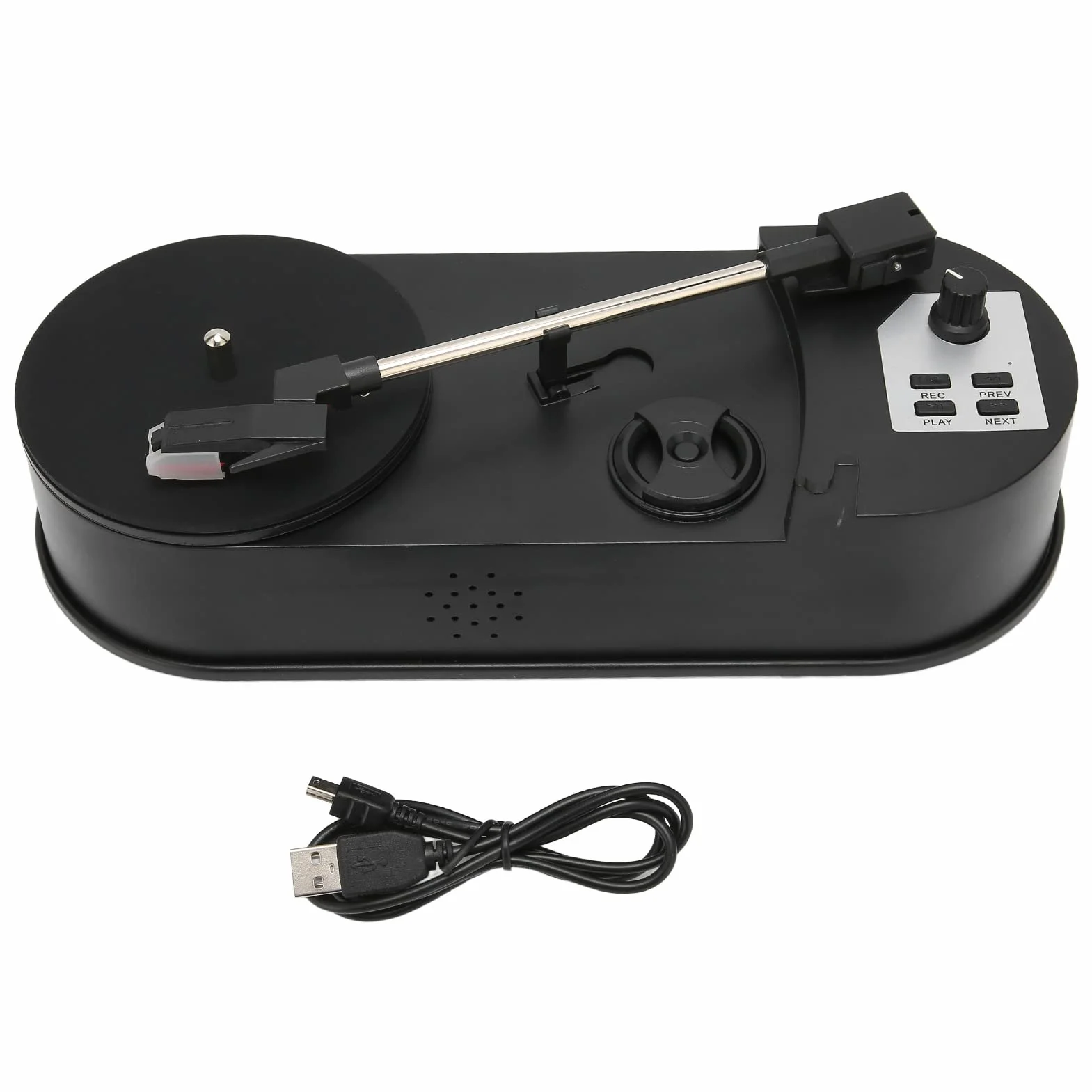 Giradischi in Vinile, Supporta La Conversione di Dischi in Vinile in MP3, Plug and Play, Giradischi Portatile Professionale USB 2.0 per Gli Amanti Della Musica