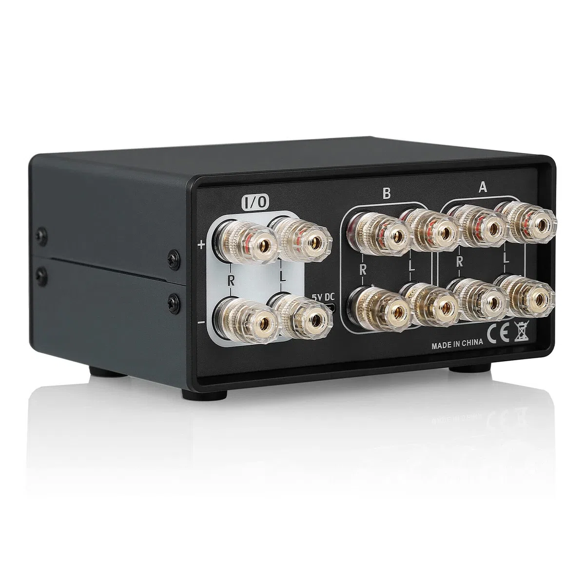 Selettore audio a 2 vie amplificatore/altoparlante commutatore scatola splitter
