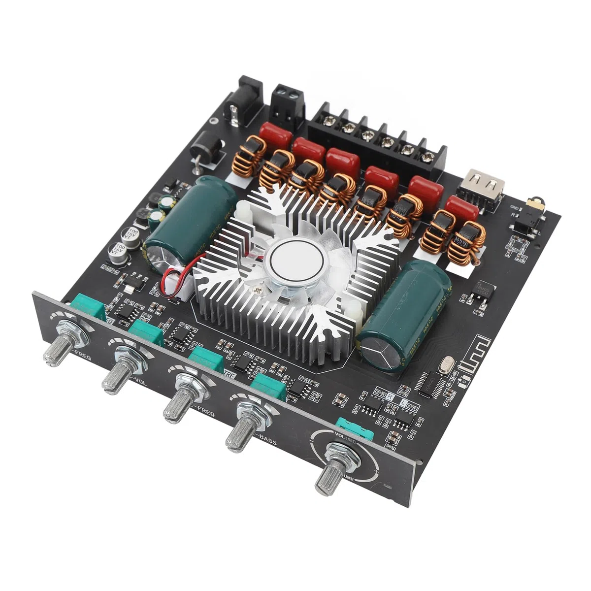 KIMISS 2.1 Modulo di Amplificatore di Potenza del Canale 220WX2 e 350W TPA3255 Amplificatore con Controllo delle App per Altoparlanti Fai -da -te