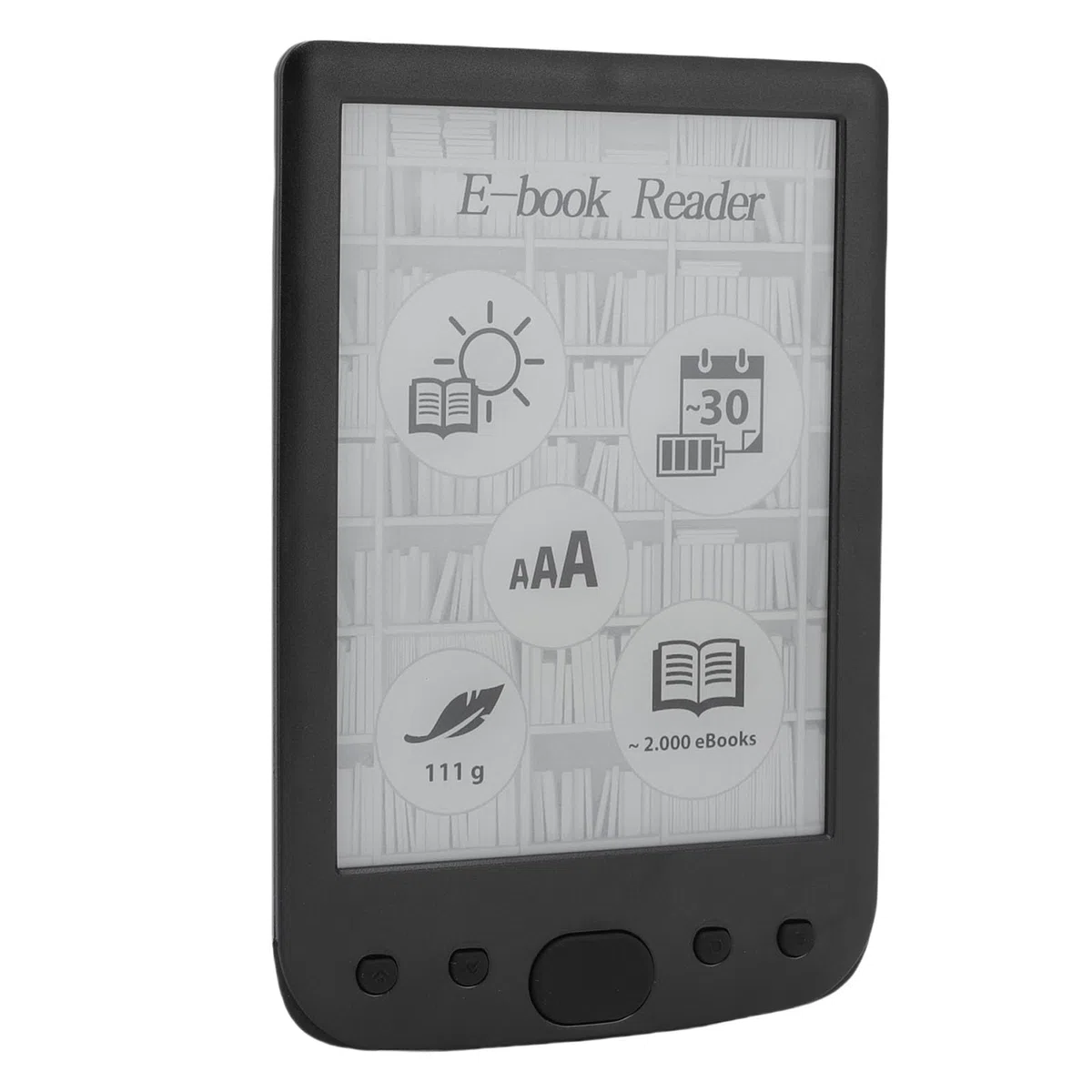 Generic Lettore Elettronico Digitale con Ampio Touch Screen e Batteria a Lunga Durata per gli Appassionati di Libri (4G)