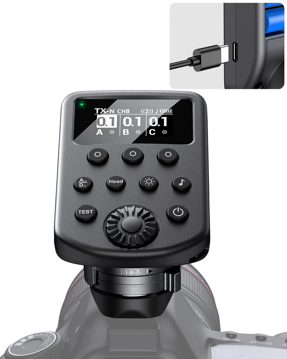 Wireless Flash Trigger con ISO Hot-Shoe per Sony/per Canon/per Nikon | Trasmettitore flash Fujifilm supporta Air1 e Air2 compatibile con Profoto A1X/B1X/A2/B2/D2/A10/B10/B30/Pro-D3/Pro-10