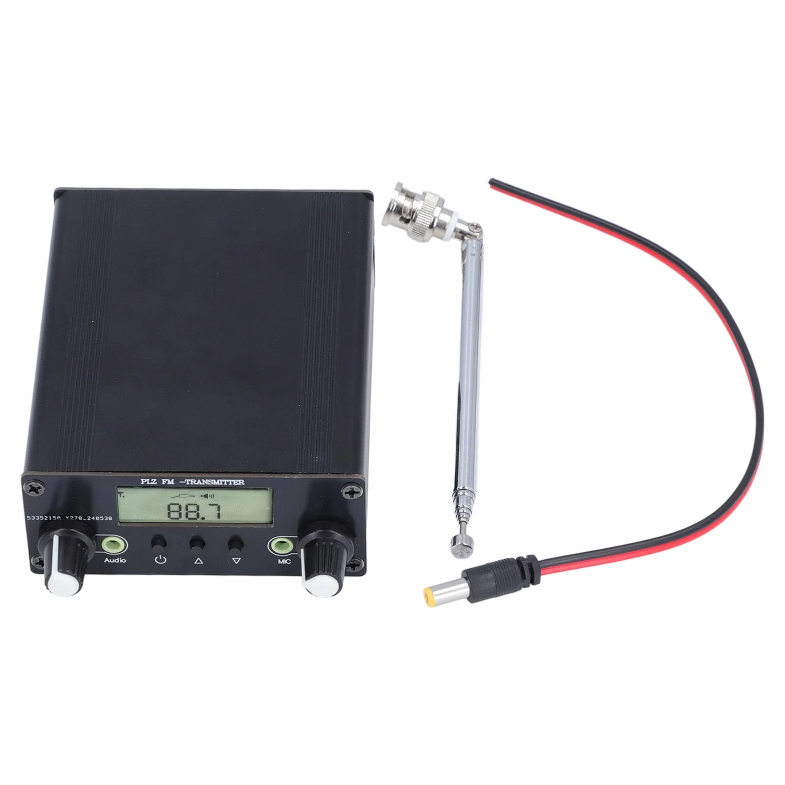 Trasmettitore FM Broadcast Potenza di uscita 0,5 W 76-108 MHz con livello di ingresso regolabile per teatri drive-in/chiese/stazione radio di parcheggio