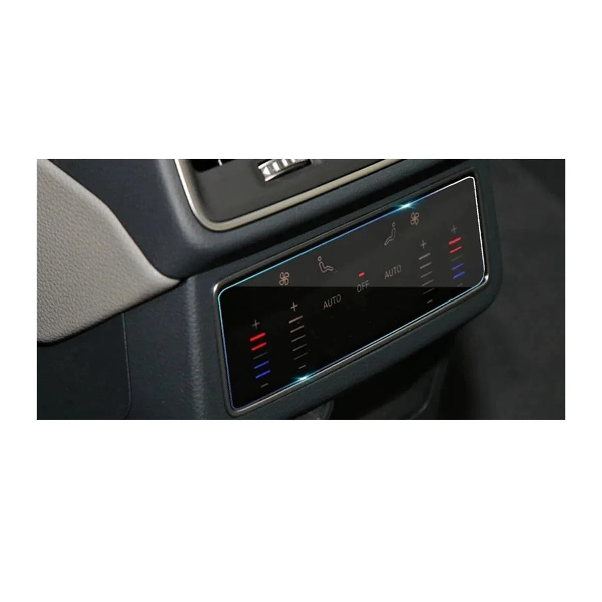 per Audi A6 C8 2018-2023, Pellicola Protettiva in Vetro temperato per Schermo del Sistema di Navigazione dell'auto, Copertura Posteriore.