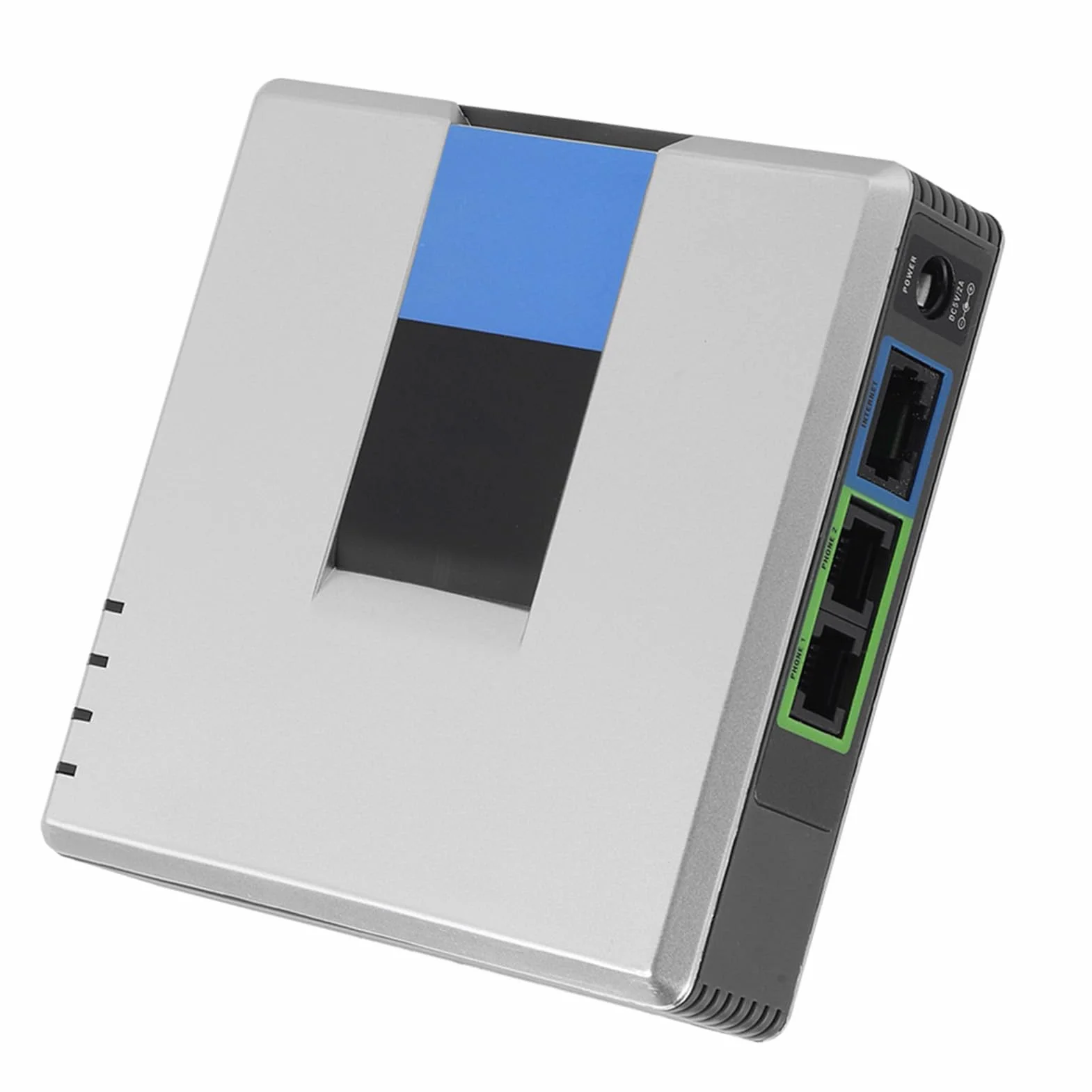 flexman VoIP Gateway Internet Phone 2 Ports Adapter SIP RJ45 Cable For Linksys PAP2T