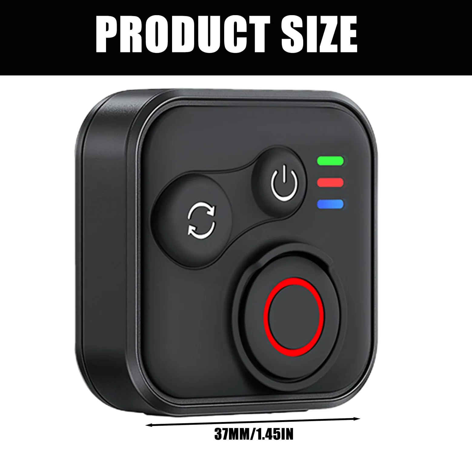 Telecomando wireless Bluetooth per smartphone Insta360 X5/X4/X3/Ace Pro/Ace Pro 2/GO3S/GO3/GoPro/ONE R/RS/Hero 13/12/11/IOS/Android, portata 50 m, 96 ore, impermeabile, con cinturino da polso di tipo