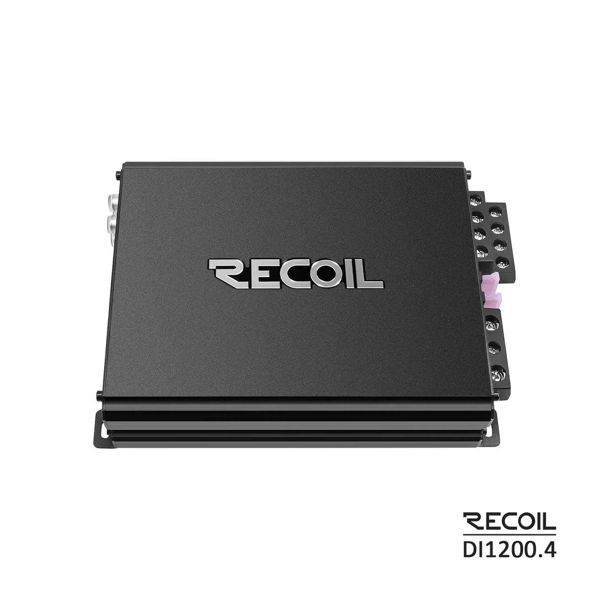 RECOIL DI1200-4 Amplificatore Auto 4 Canali Classe D Full-Range 2400W Ponte | 2400W Max, 2-4 Ohm Stabile, Alimentazione Mosfet, Ponte – Amplificatore Auto