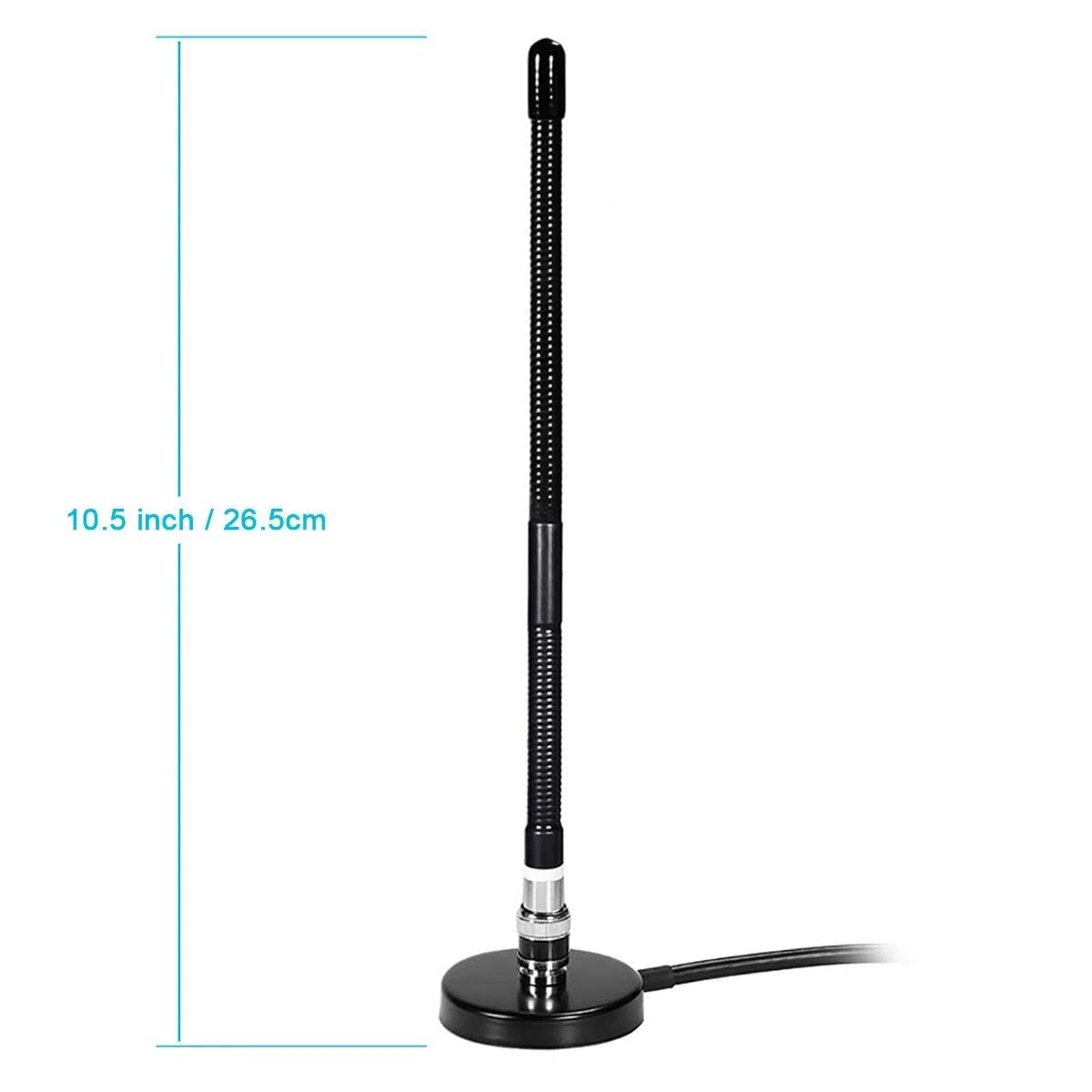 Bingfu Antenna CB Veicolare 27 MHz Frusta Morbida Base Magnetica Connettore BNC e PL259 Compatibile con Cobra Midland Uniden Maxon President Camion Camper Auto Radio Scanner Radio Mobile