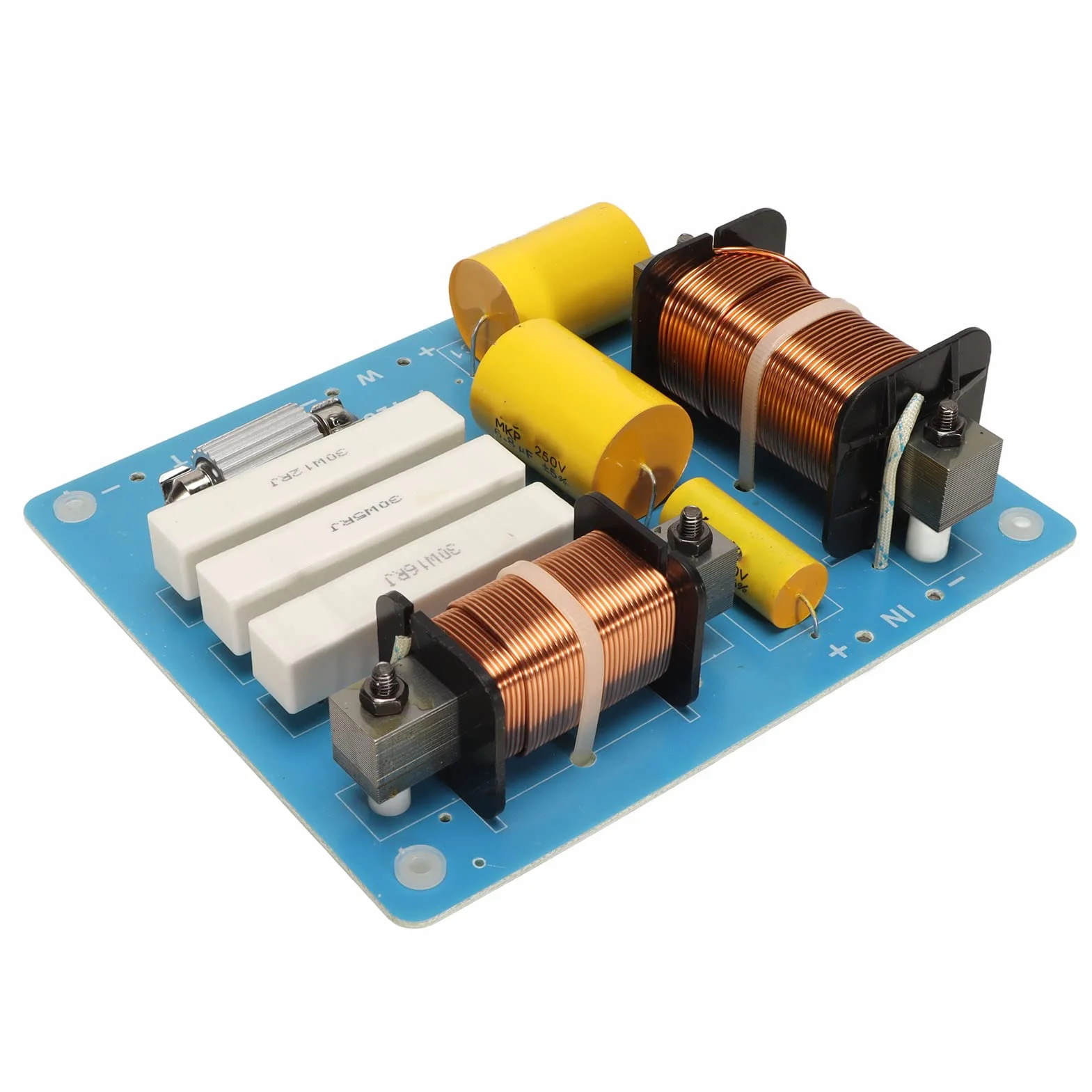 Crossover a 2 Vie 600-800W 1500-3500Hz Altoparlante a 2 Vie Crossover Altoparlanti Bassi Acuti Divisore di Frequenza per Altoparlanti per Conferenze da Palcoscenico da 10 Pollici 12 Pollici 15 Pollici