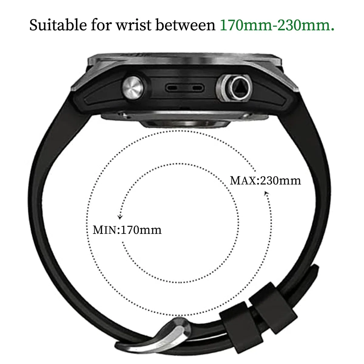 EZMVZKU 26mm Silicone Cinturino per Garmin Fenix 8 AMOLED 51mm/7X Pro/7X/6X Pro/6X/5X Plus/5X/3 HR,QuickFit Sportivo Cinturino Ricambio per Enduro 3/2/Epix Pro/Tactix 8/Descent Mk31 51mm/Descent Mk2i