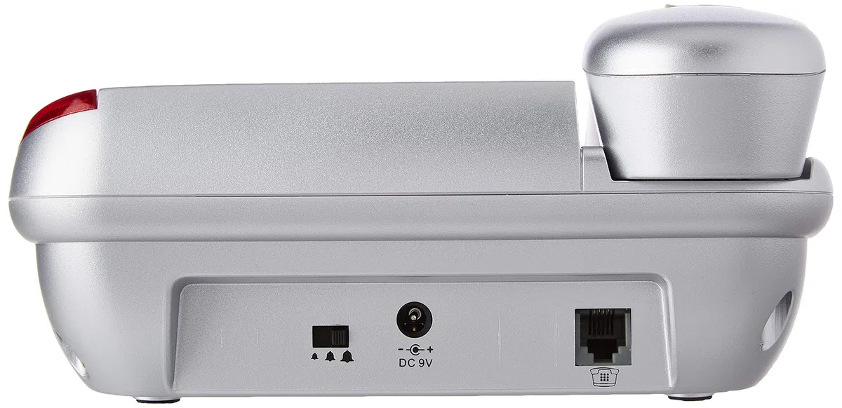 Brondi Super Bravo Plus Telefono a filo senior con telecomando SOS, Installabile anche a muro, Grigio (Argento)