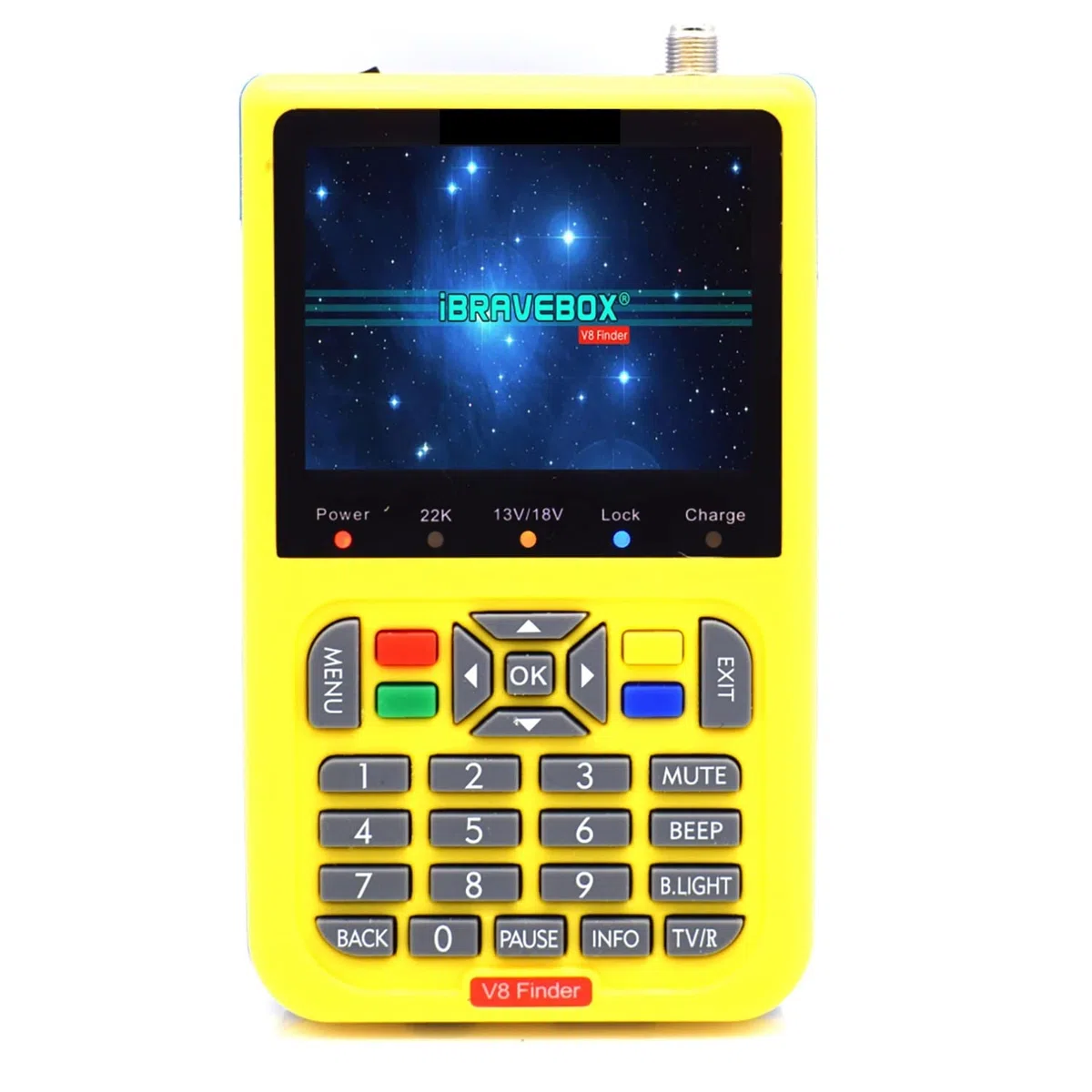 Cercatore di satelliti, V8 Finder Satellite Antenna TV Rilevatore di segnale esterno Ricevitore DVB-S2 Misuratore digitale Regola parabola satellitare